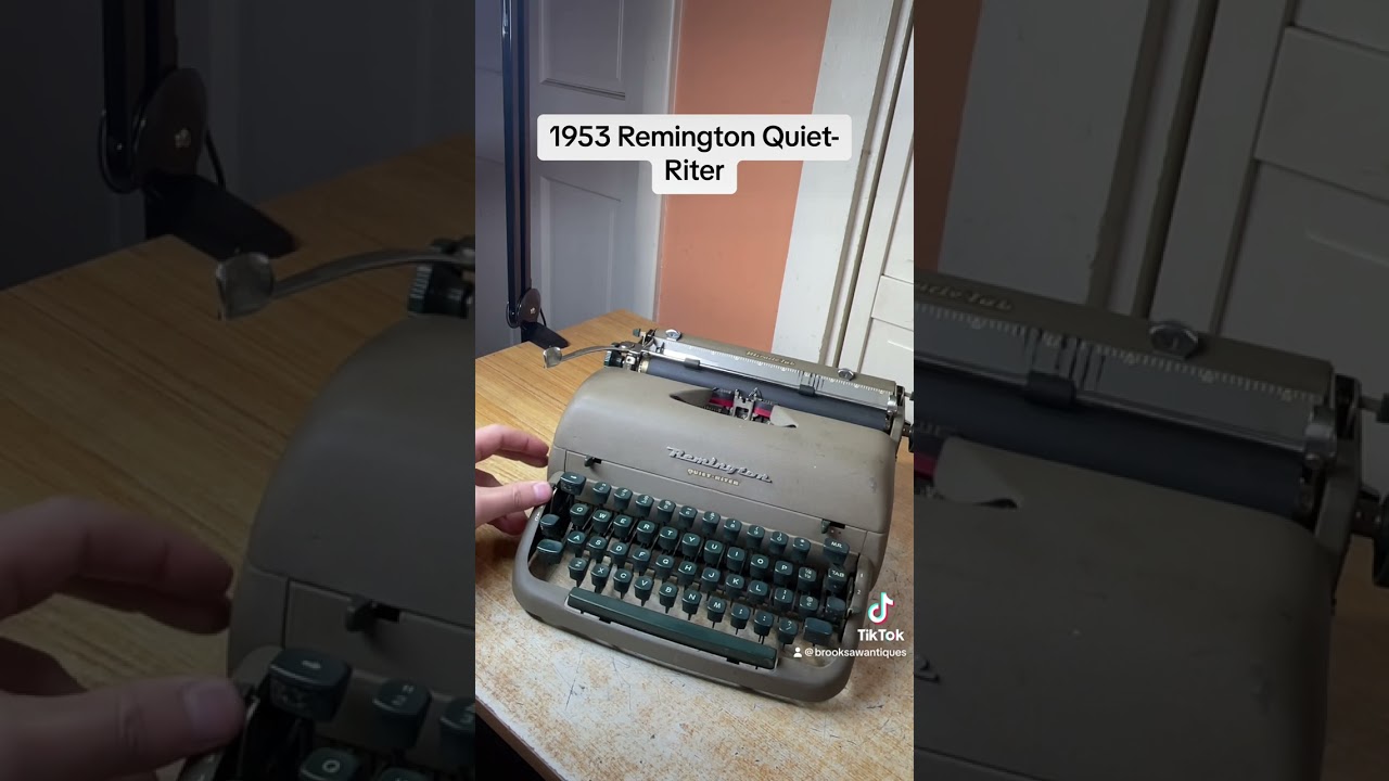 How to use all functions on a 1953 Remington Quiet-Riter Vintage