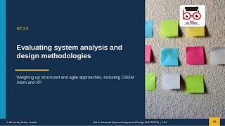 Unit9 - LO1 Advanced Systems Analysis and Design