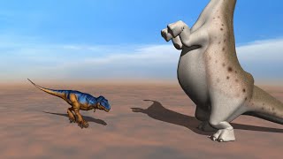 Dilopho Titano And T-Rex
