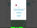 Fastest Easy Ways to Change Font Size in MS Word | MS Word Hacks #msword #excel #shorts