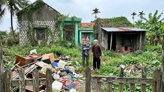 Huge pile of garbage in her house poses a danger to young children | Free cleanup help satisfying