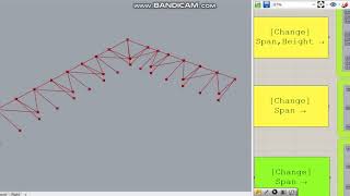 A parametric study of steel frames / Rhinoceros+Grasshopper