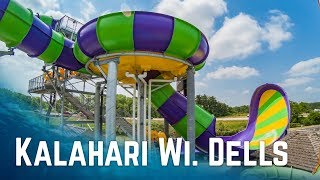 All Big Waterslides at Kalahari Resort Wisconsin Dells, USA (2017 Edition)