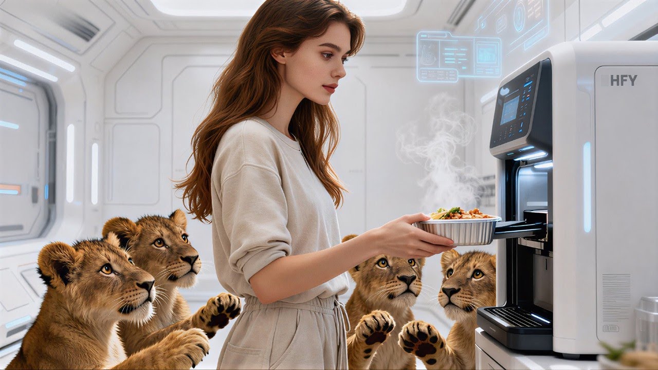 SIE ERWÄRMTE IHR MITTAGESSEN — DIE JUNGEN SAMMELTEN SICH WIE ZU EINEM RITUAL