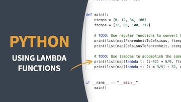 Python Tutorial - Understanding Lambda functions