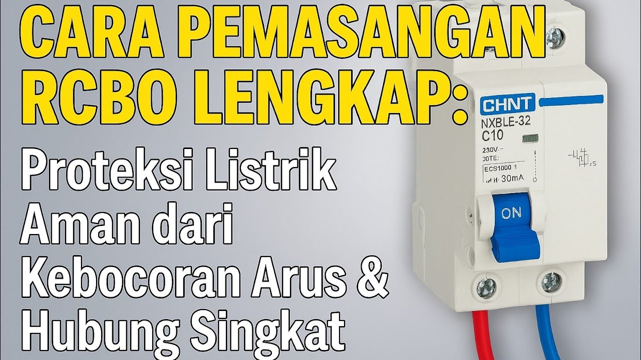 Cara pasang RCBO yang BAIK???
