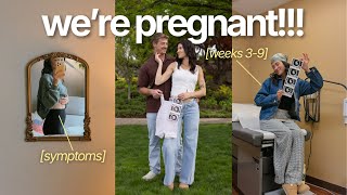 Finding Out We're Pregnant After A Loss🌈🤰🏻🍼 (First Trimester Vlog Weeks 3-9)
