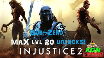 Injustice 2 unlock Sub-Zero character level 20, Ice Port Ability and Hero Card!