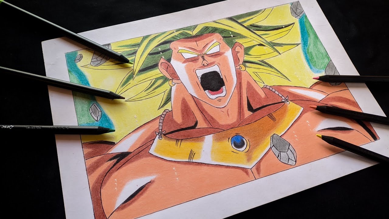 Drawing Broly | Dragon Ball Z - YouTube