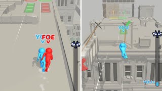 Grapple Racing 🏃🏻‍♀️👆🏻🙃 All Levels Gameplay iOS screenshot 4