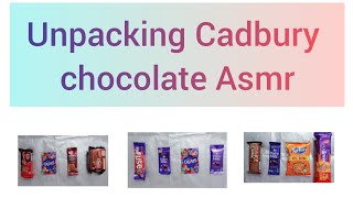 Asmr Unpacking Cadbury Chocolates Biscuits Different Snacks Satisfying Asmr Unboxing
