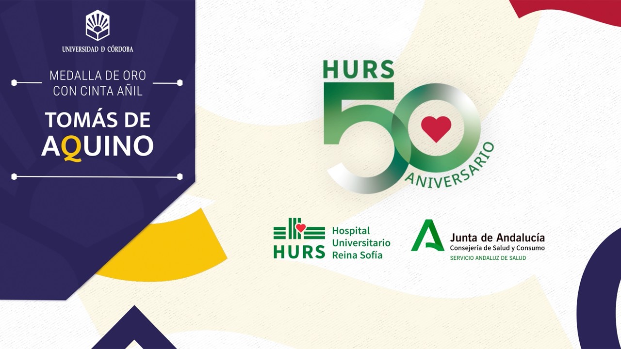 Medalla de oro con cinta Añil Santo Tomas de Aquino: Hospital Universitario Reina Sofía.