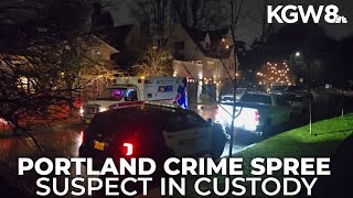 Armed robbery, carjackings lead to arrest of suspect in Portland crime spree