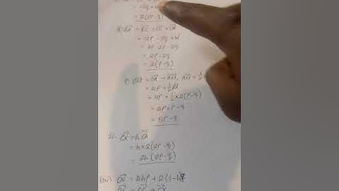 solving a vector question from 2011 Mathematics p2