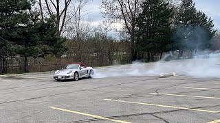 Porsche Boxster 981 drifting