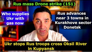 Rus Advances In Donetsk. Ukr Stops Rus Oksil River Cross In Kupyansk. Eu Supplies Ukr With Gas.