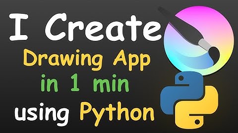 I CREATE DRAWING APP IN ONE MINUTE USING PYTHON