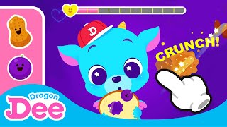 Ninja snack time! Slice! | Snack Game For Kids | Dragon Dee Games for Children