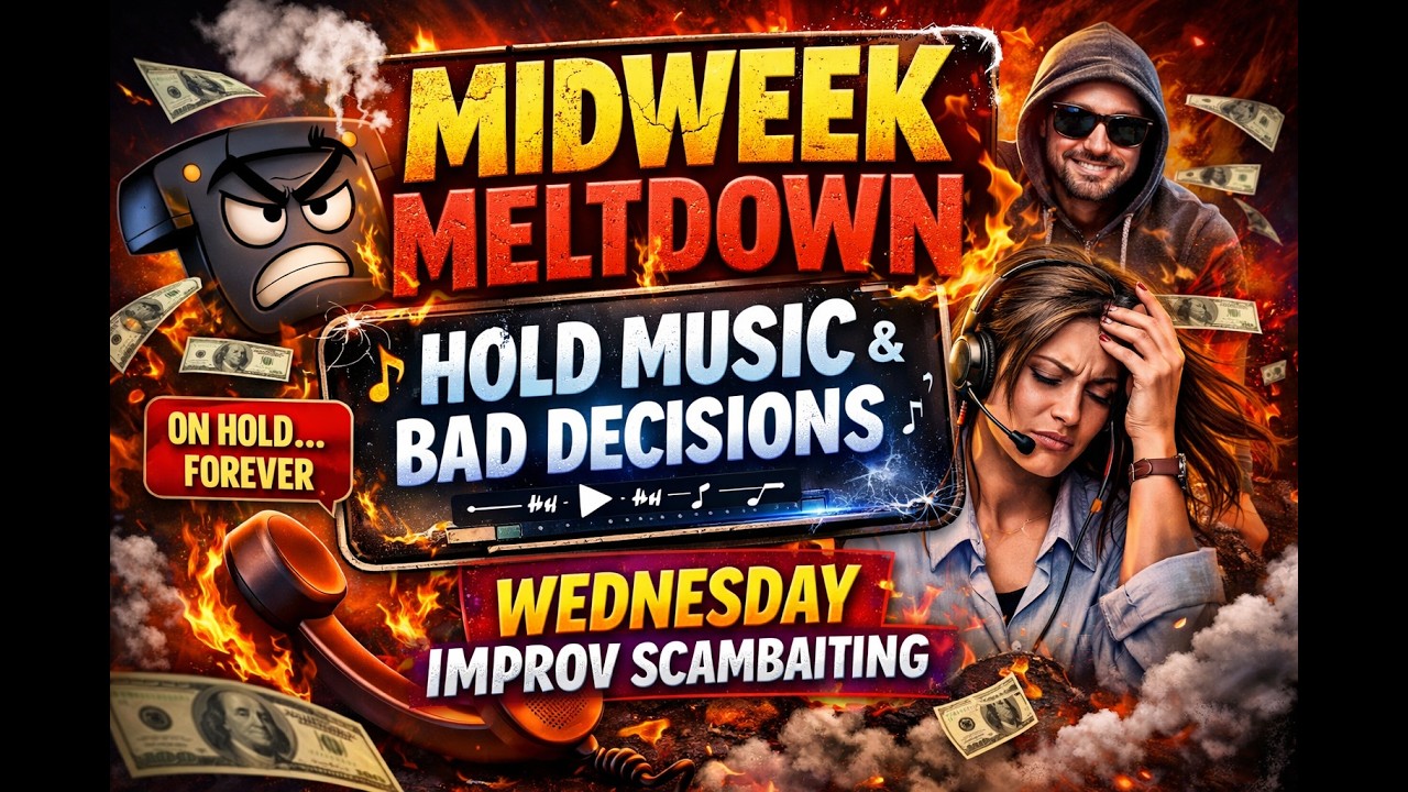 Midweek Meltdown: Hold Music & Bad Decisions | Wednesday IMPROV Scambaiting #449