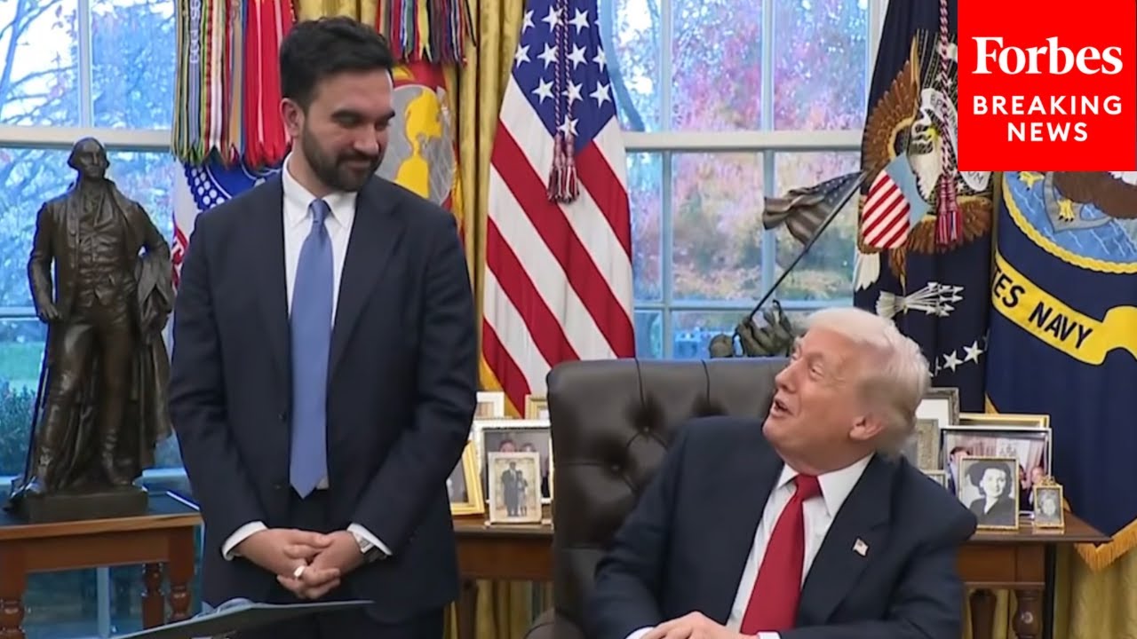 'I'll Stick Up For You': Trump Chimes In To Defend Mamdani After He's Asked Why He Flew To DC