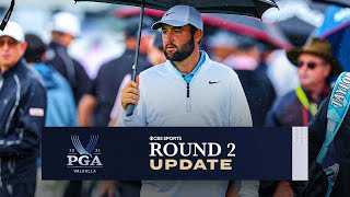 2024 Pga Championship Round 2 Update Scottie Scheffler Back At Valhalla To Begin His Round