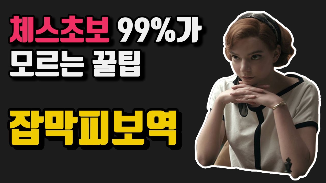 체스초보 99%가 모르는 꿀팁 (1)잡막피보역
