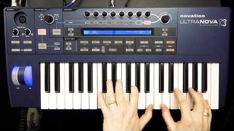 NICE! Demo of Monophonic Lead Synth Sound from the Novation Ultranova "A025 80 Saw" Patch