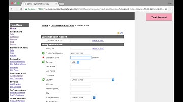 PCI Compliant Customer Payment Processing Vault