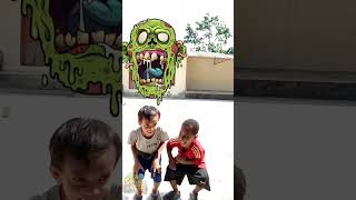 fun zombie challenge ☠️🧟♂️ #shorts #zombie