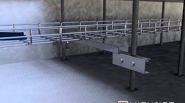 Vichnet cable tray /cable basket tray/ wire mesh cable tray/cable ladder install method