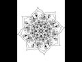 Night garden digital mandala #artshorts #mandala #meditativemandalaart