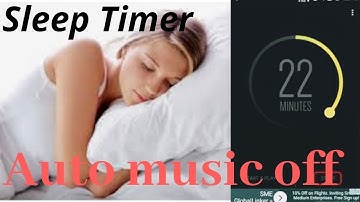 Sleep timer # Auto music off