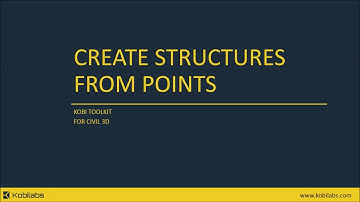 Civil 3D Create Structures from Points - Kobi Toolkit