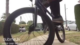 Bmx tutorial: how to stop with no BRAKES!!!!