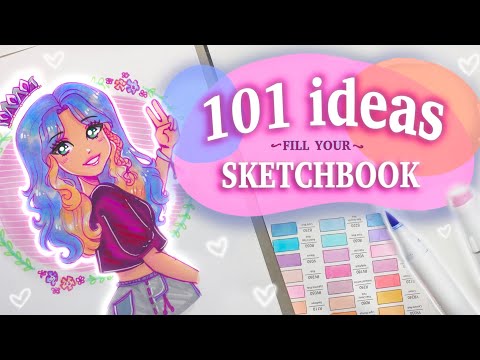 ★ 101 ideas to fill your sketchbook ★