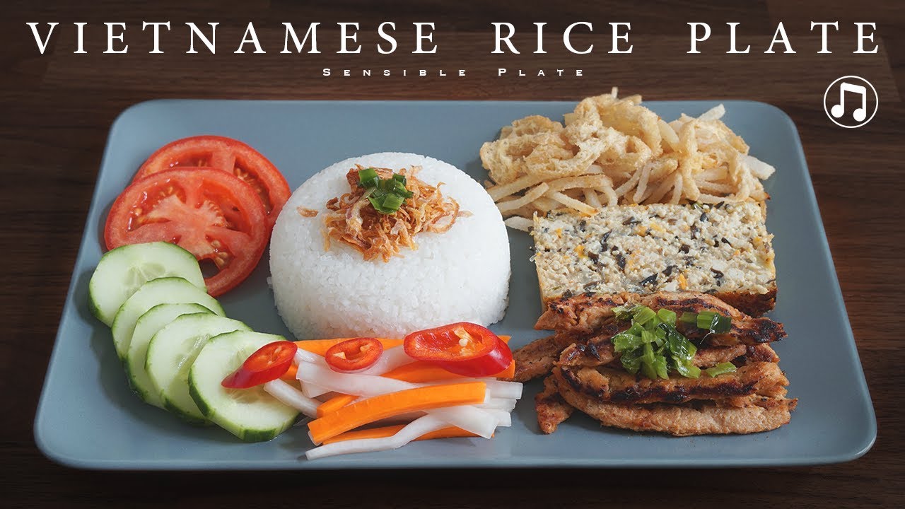 [w/ music] Vietnamese Vegan Broken Rice Plate | Sensible Plate - YouTube