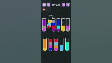 water sort puzzle level:#38 walkthrough game and playthrough game play game