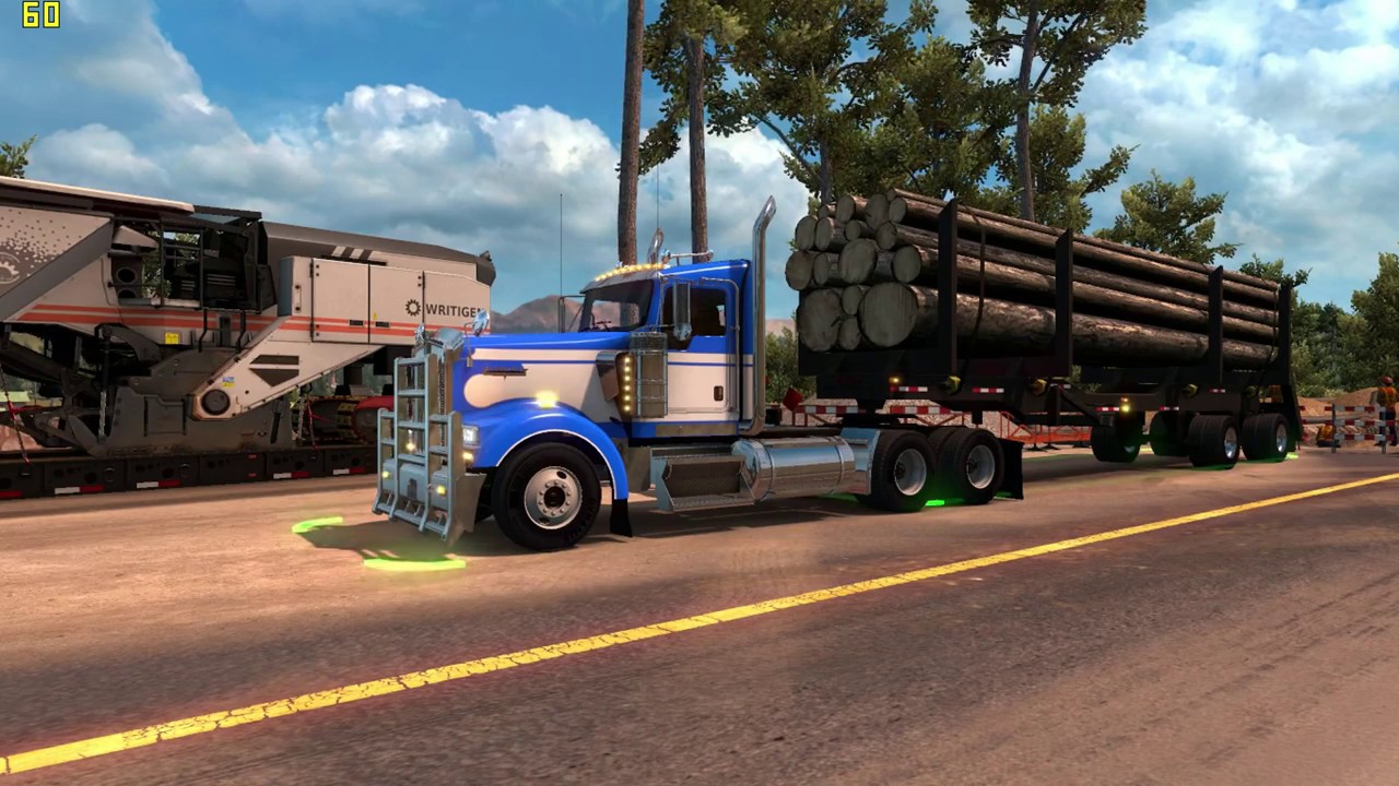ATS S2 E55: TRANSPORTING SOME WOOD TO TRUCKEE CA AGAIN ...