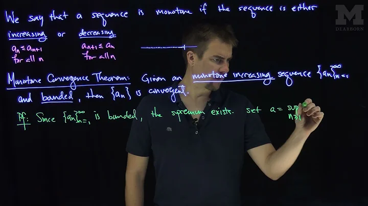 Monotone Convergence Theorem for Sequences