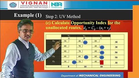 Transportation Problems  - Special Cases