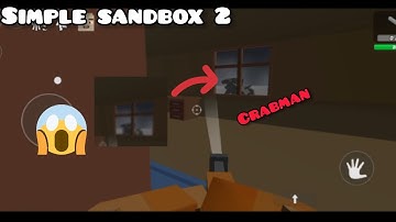Real crabman found In Simple Sandbox 2 100 % real 🤯☠️|| Real crabman in simple sandbox 2 😱😱