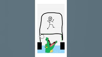 Draw 2 save🤔🤔save the stickman#game#level1#shorts