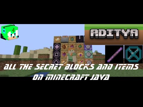How to get All the Secret Blocks & Items on Minecraft Java • Mastered ...