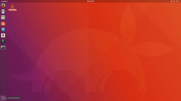 Move Application Launcher Button to Top of Dock in Ubuntu Gnome