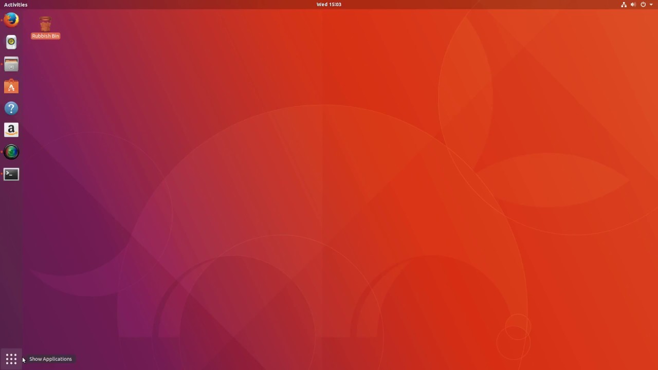 Move Show Applications Ubuntu