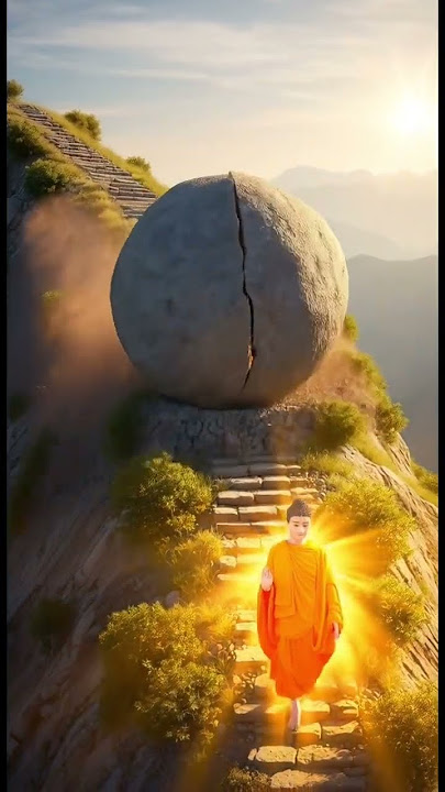 The stone was destroyed before it touched the Buddha.#Buddhism #Buddha #Meditation #Spirituality #불교