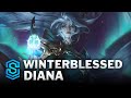 Winterblessed diana skin spotlight  league of legends
