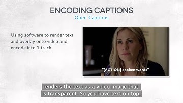 16 Encloding Open Captions - Open & Closed Captioning Effectivity on a Budget