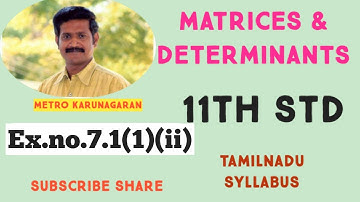 11th Std Maths Ex.7.1(1)(ii) Construct an mxn matrix A= [ aij] where aij is given by  aij= |3i-4j|/4