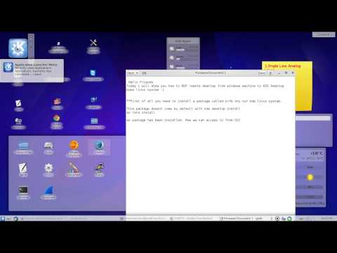 Remote desktop RDP from Windows to KDE desktop based Linux